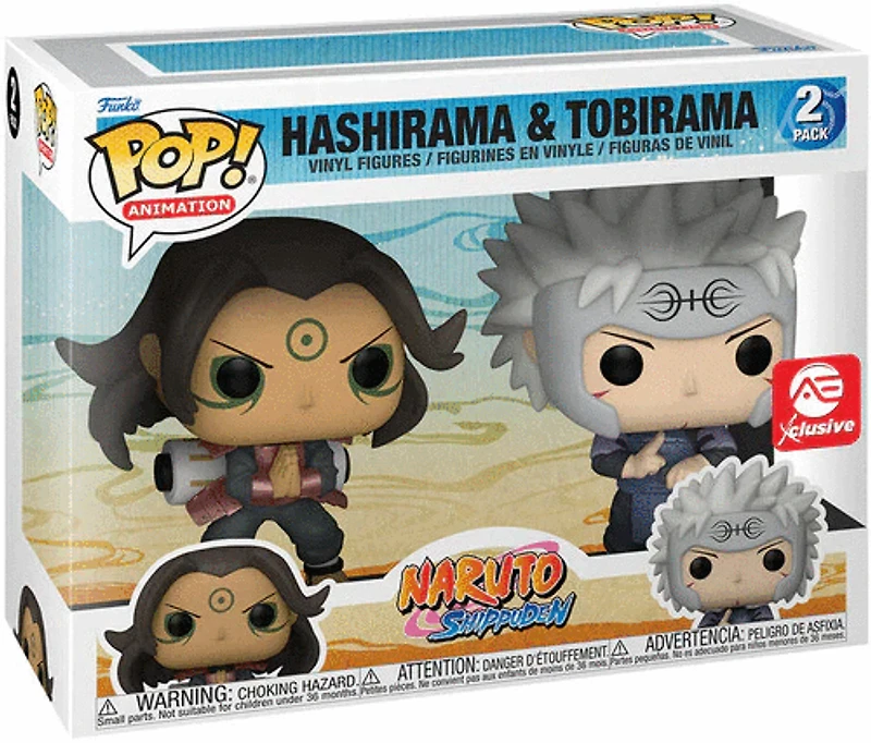 FUNKO POP! ANIMATION: NARUTO - HASHIRAMA & TOBIRAMA **AE EXCLUSIVE** [2 PACK]