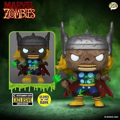 Funko Pop! Marvel: Zombies - Zombie Thor #787 [Entertainment Earth Exclusive - GITD]