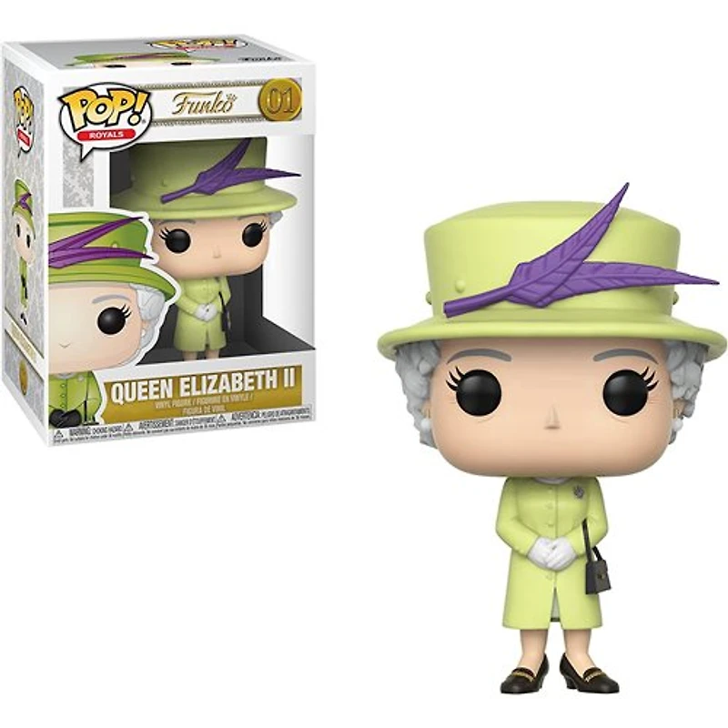 FUNKO POP! Royals Queen Elizabeth II Green Wedding Outfit #01