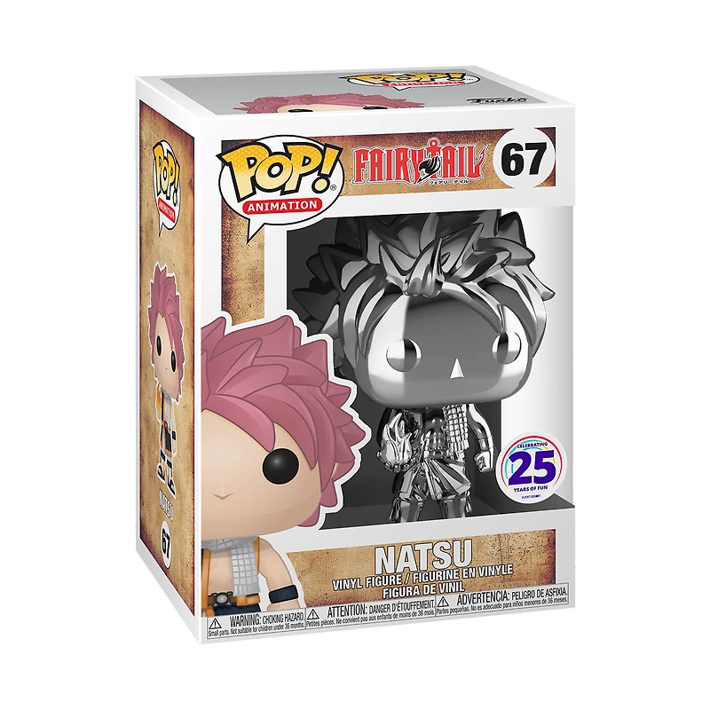 FUNKO POP! ANIMATION: FAIRY TAIL - NATSU [SILVER CHROME] #67