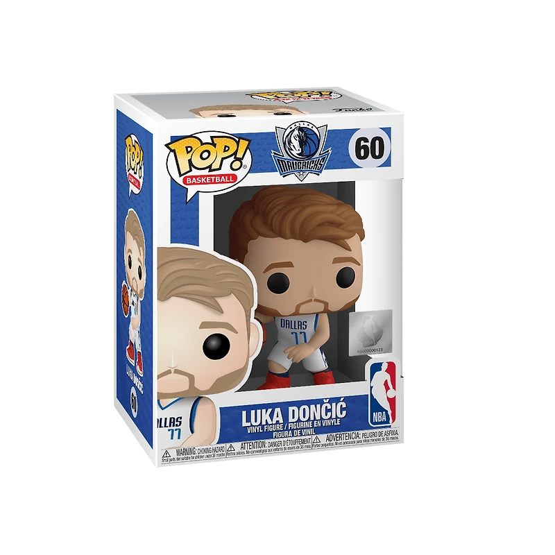FUNKO POP! BASKETBALL [NBA]: DALLAS MAVERICKS - LUKA DONCIC [WHITE HOME JERSEY] #60
