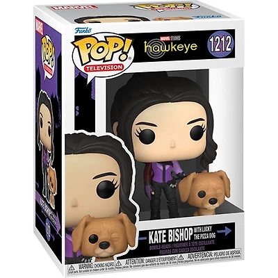 Funko Pop! MARVEL DISNEY PLUS HAWKEYE KATE BISHOP with LUCKY the PIZZA DOG #1212