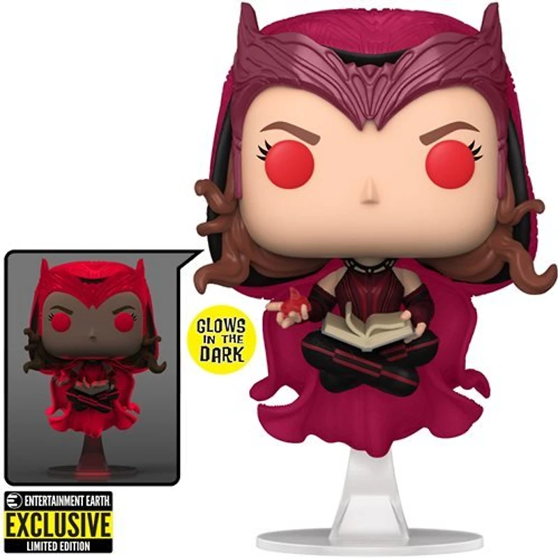 FUNKO POP! MARVEL: WANDAVISION - SCARLET WITCH GLOW IN THE DARK [EE EXCLUSIVE] #823