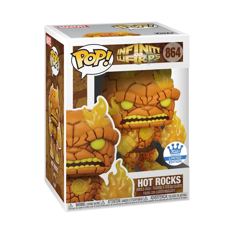 Funko Pop! MARVEL INFINITY WARPS - HOT ROCKS *FUNKO SHOP EXCLUSIVE* #864