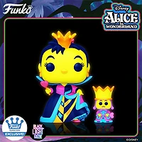 FUNKO POP! DISNEY: ALICE IN WONDERLAND [70TH ANNIVERSARY] - QUEEN OF HEARTS [BLACK LIGHT GLOW] **FUNKO SHOP EXCLUSIVE** #1063