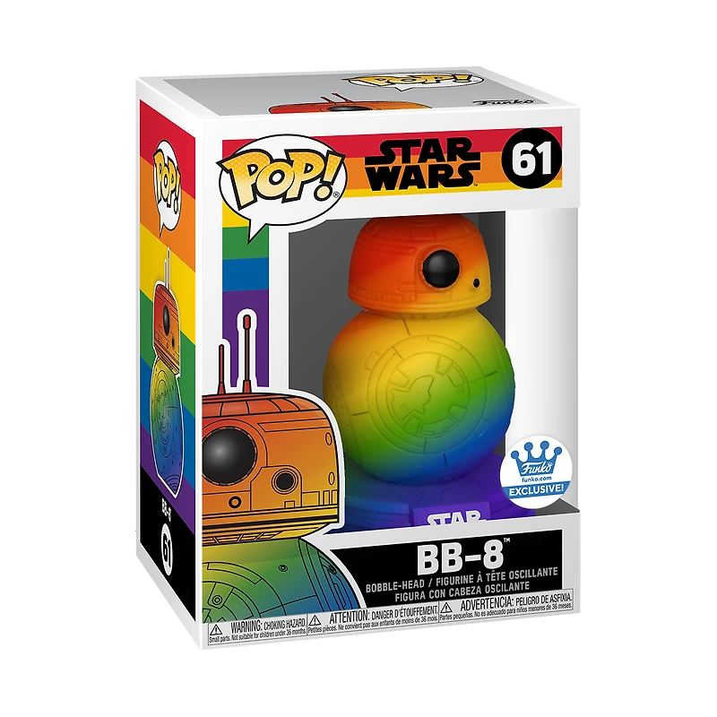 BB-8 Rainbow Pride - The Rise of Skywalker *FUNKO SHOP EXCLUSIVE* #61* BB8