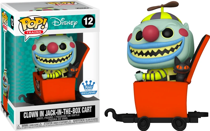 FUNKO POP! DISNEY [TRAINS]: NIGHTMARE BEFORE CHRISTMAS - CLOWN IN JACK-IN-THE-BOX CART **FUNKO SHOP EXCLUSIVE** #12