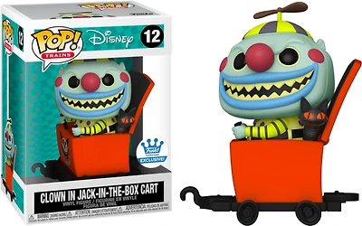 FUNKO POP! DISNEY [TRAINS]: NIGHTMARE BEFORE CHRISTMAS - CLOWN IN JACK-IN-THE-BOX CART **FUNKO SHOP EXCLUSIVE** #12