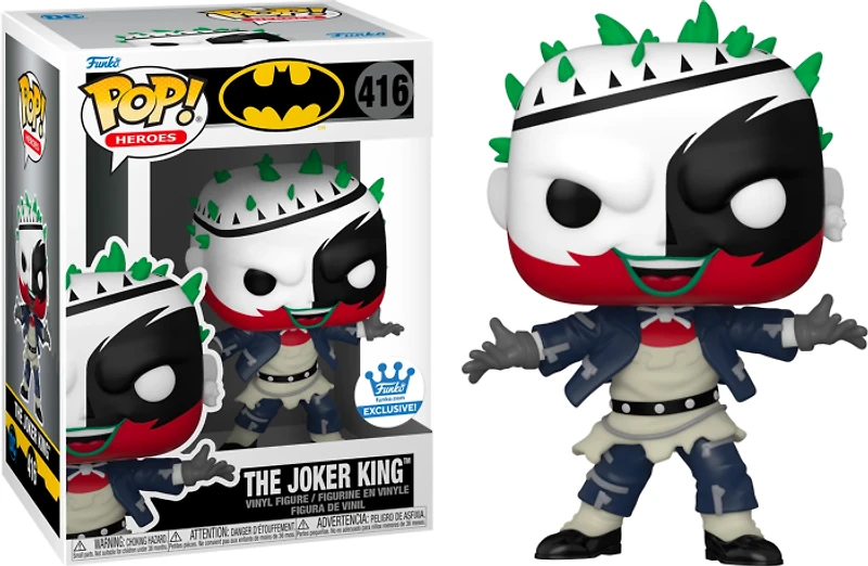 FUNKO POP! HEROES [DC]: BATMAN - THE JOKER KING **FUNKO SHOP EXCLUSIVE** #416