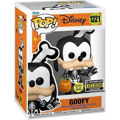 FUNKO POP! Disney Skeleton GOOFY GLOW [EE EXCLUSIVE] #1221
