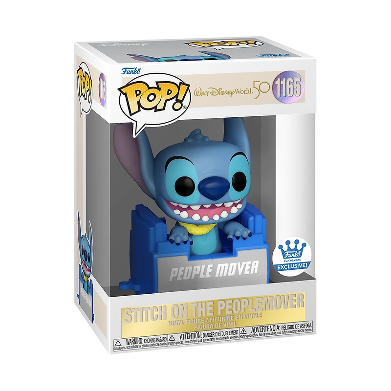Funko Pop! Disney World (50th Anniversary) - Stitch On Peoplemover #1165 [Funko Shop Exclusive]