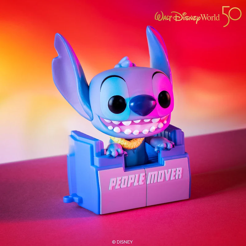 Funko Pop! Disney World (50th Anniversary) - Stitch On Peoplemover #1165 [Funko Shop Exclusive]