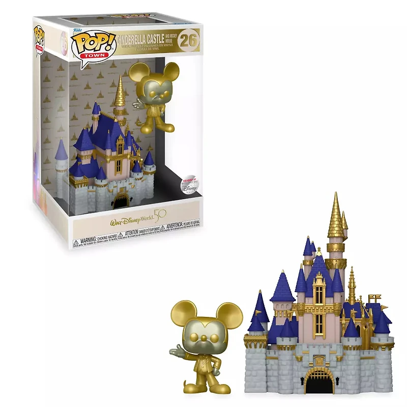 Funko Pop! TOWN Disney world 50th CINDERELLA CASTLE and MICKEY MOUSE [*DISNEY EXCLUSIVE CASTLE*] #26
