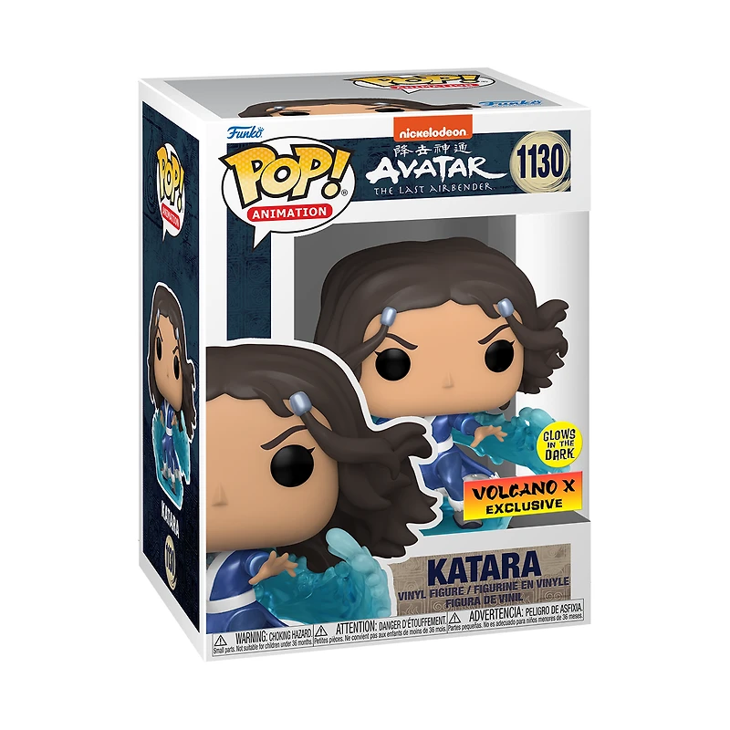 FUNKO POP! ANIME AVATAR KATARA GLOW IN THE DARK #1130 [VOLCANO X EXCLUSIVE]