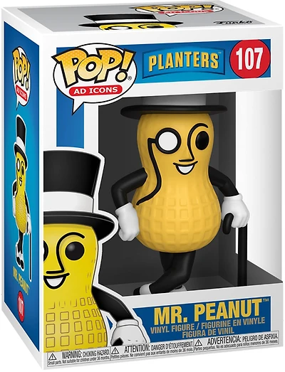 FUNKO POP AD ICON Mr PEANUT - PLANTERS #107