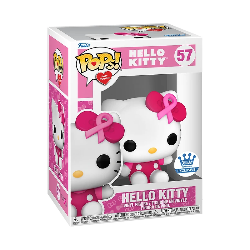 FUNKO POP! HELLO KITTY [FUNKO SHOP EXCLUSIVE] BREAST CANCER #57
