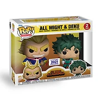 FUNKO POP! MY HERO ACADEMIA ALL MIGHT & DEKU FUNIMATION 2 PACK EXCLUSIVE