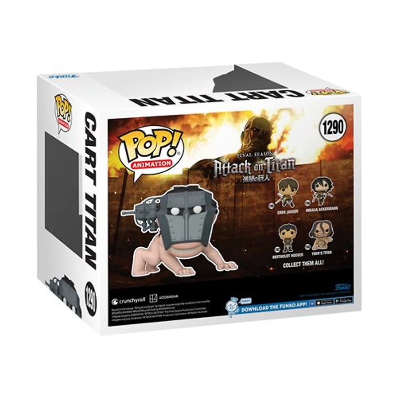 Funko Pop! Anime: Attack On Titan - 6" Cart Titan #1290 [Specialty Series Exclusive]