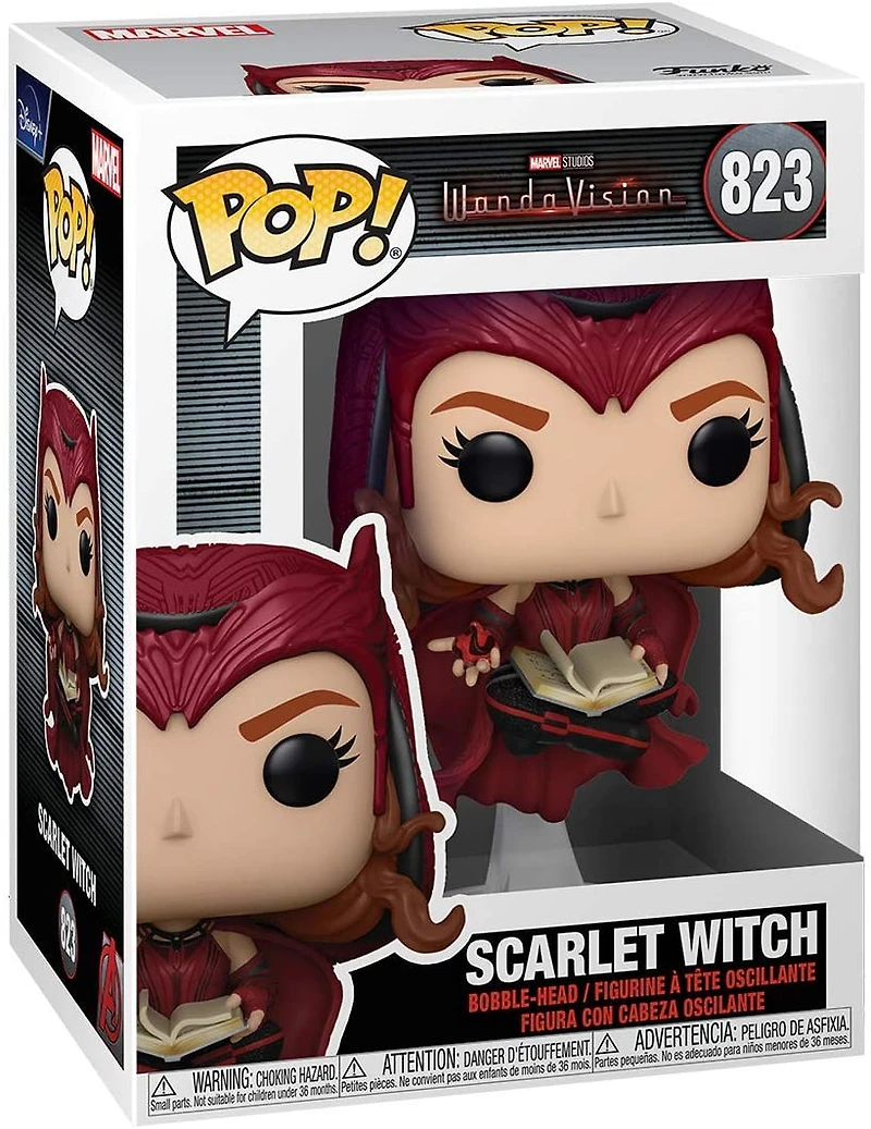 FUNKO POP! MARVEL: WANDAVISION - SCARLET WITCH [W/ DARKHOLD BOOK] #823