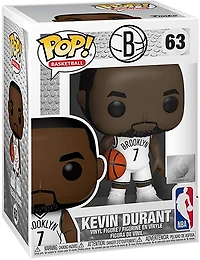 FUNKO POP! BASKETBALL [NBA]: BROOKLYN NETS - KEVIN DURANT [WHITE HOME JERSEY] #63