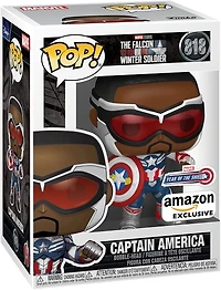Funko Pop! MARVEL FALCON AND WINTER SOLDIER - CAPTAIN AMERICA SAM WILSON WITH SHIELD #818 *PREORDER* *AMAZON EXCLUSIVE*