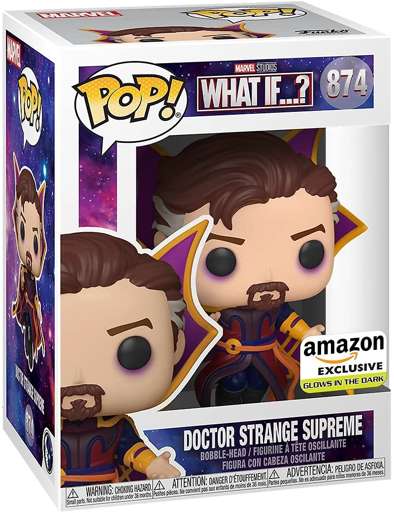 FUNKO POP! MARVEL: WHAT IF...? - DOCTOR STRANGE SUPREME [GITD] **AMAZON EXCLUSIVE** #874
