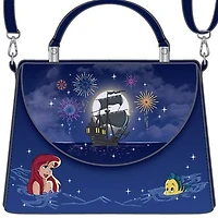 LOUNGEFLY DISNEY LITTLE MERMAID CROSSBODY *GLOW* COSPLAY MINI BACKPACK