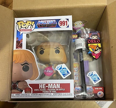 Funko Pop! Masters of the Universe FLOCKED HE-MAN MYSTERY BOX #991 *GAMESTOP EXCLUSIVE*