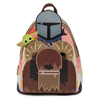 LOUNGEFLY EXCLUSIVE STAR WARS MANDALORIAN BANTHA RIDE COSPLAY Mini Backpack