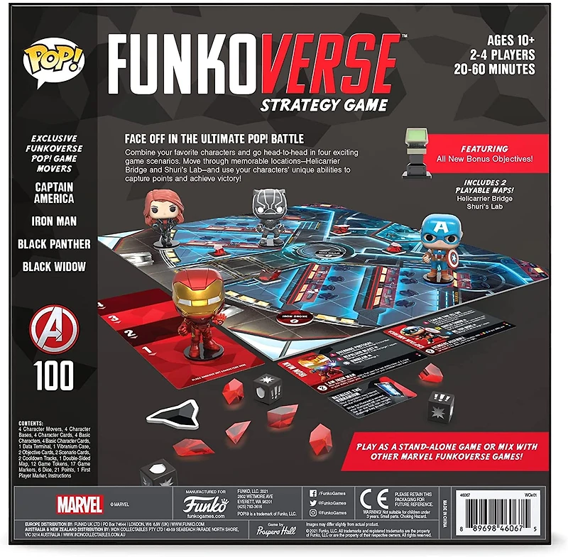 FunkoVerse MARVEL Avengers Strategy Game 100 (4 Pack Game)