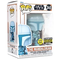 Funko Pop! Star Wars The Mandalorian Hologram Glow in the dark *Entertainment Earth Exclusive* #345