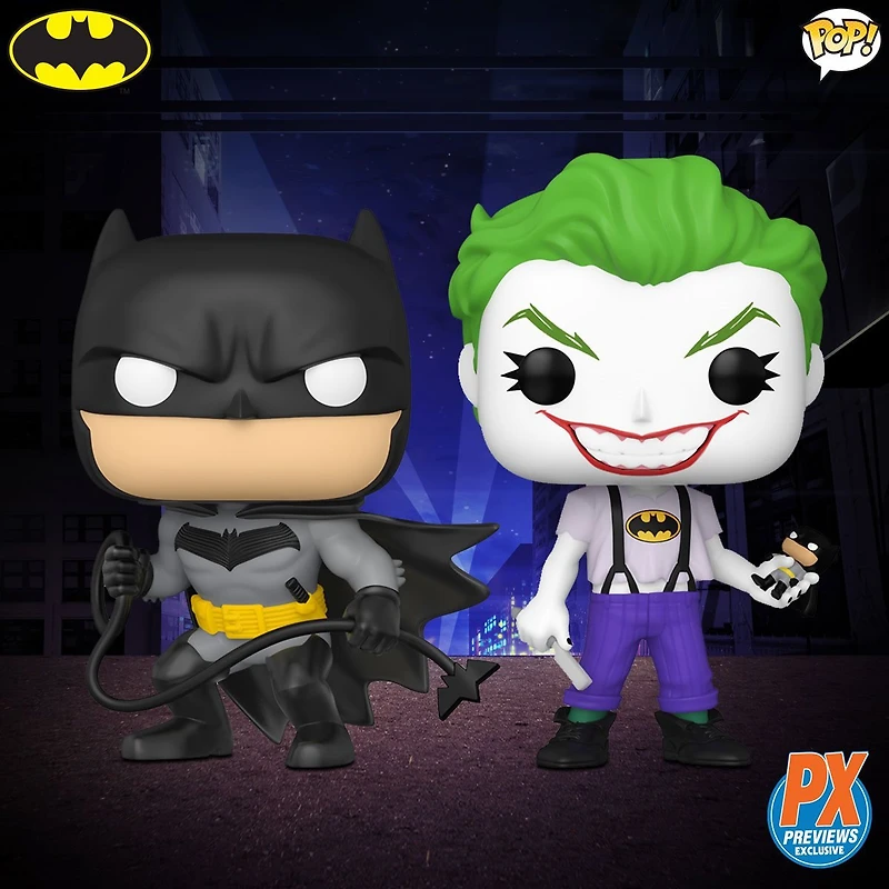 Funko Pop! Batman White Knight Batman and Joker Pop! Vinyl Figure 2-Pack PX Exclusive