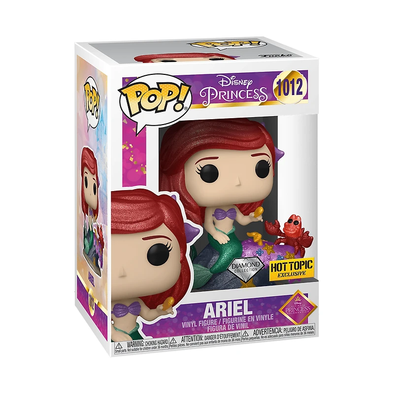 FUNKO POP! DISNEY: ULTIMATE PRINCESS - ARIEL [DIAMOND COLLECTION] **HOT TOPIC EXCLUSIVE** #1012