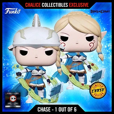 **CHASE & COMMON BUNDLE** FUNKO POP! ANIMATION: BLACK CLOVER CHARLOTTE **CHALICE EXCLUSIVE**