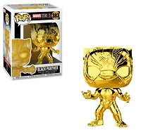 FUNKO POP! MARVEL STUDIOS [THE FIRST 10 YEARS] - BLACK PANTHER [GOLD CHROME] #383