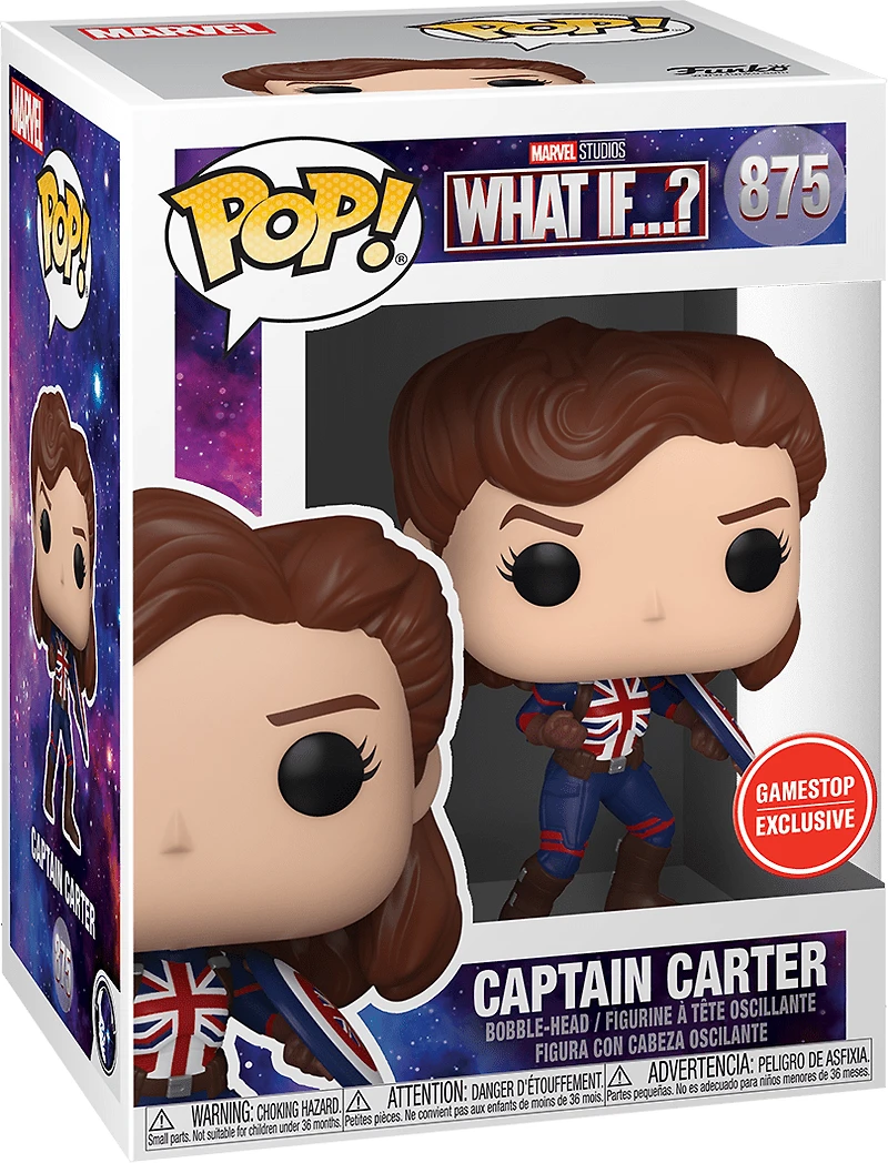 FUNKO POP! MARVEL: WHAT IF...? - CAPTAIN CARTER **EB GAMES / GAMESTOP EXCLUSIVE** #875