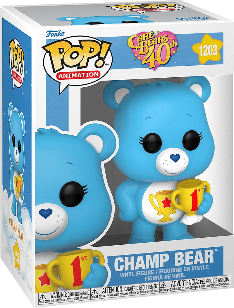 FUNKO POP! ANIMATION: CARE BEARS [40TH ANNIVERSARY] - CHAMP BEAR #1203 COMMON/CHASE