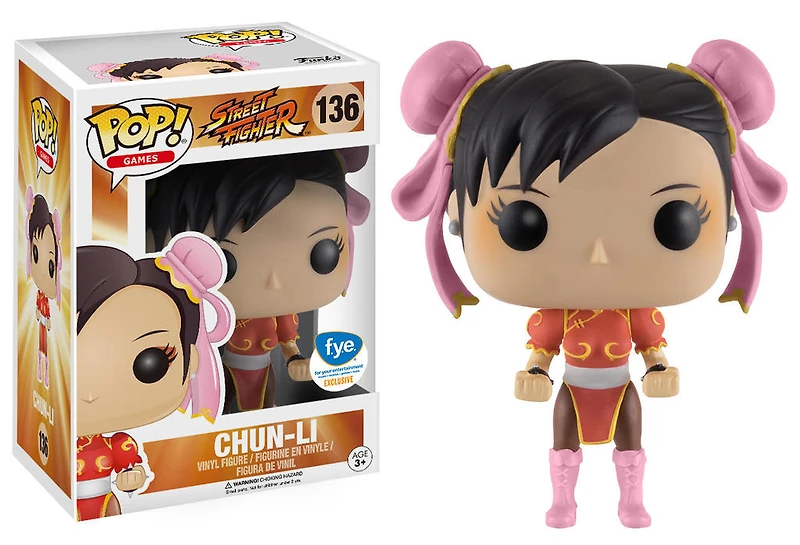 FUNKO POP! GAMES: STREET FIGHTER - CHUN-LI [RED DRESS] **FYE EXCLUSIVE** #136