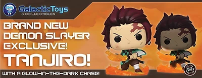**CHASE & COMMON COMBO** FUNKO POP! ANIMATION: DEMON SLAYER - TANJIRO KAMADO [HINOKAMI KAGURA DANCE / BREATH OF THE SUN] **GALACTIC TOYS EXCLUSIVE** #874