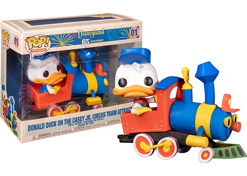 Funko Pop! Train - Disneyland 65th Anniversary Donald Duck on Casey JR Circus Train Atraction #01