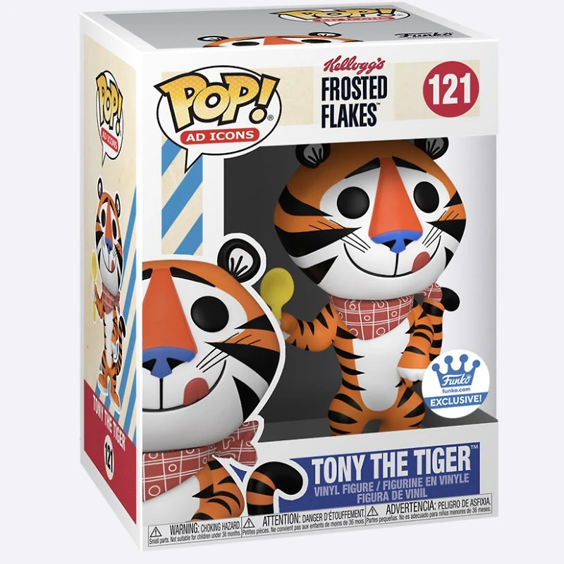 FUNKO POP! AD ICONS: KELLOGG'S FROSTED FLAKES - TONY THE TIGER [RETRO] **FUNKO SHOP EXCLUSIVE** #121