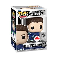 FUNKO POP! HOCKEY [NHL]: VANCOUVER CANUCKS - QUINN HUGHES [BLUE JERSEY] **CANADA EXCLUSIVE** #91