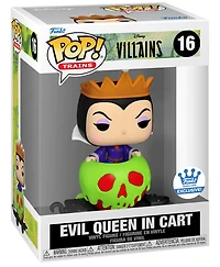 FUNKO POP! DISNEY [TRAINS]: VILLAINS - EVIL QUEEN IN CART **FUNKO SHOP EXCLUSIVE** #16