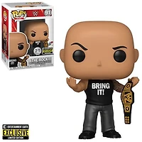 Funko Pop! WWE The Rock with Championship Belt Pop! Vinyl Figure - Entertainment Earth Exclusive