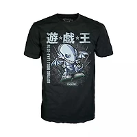 Funko Pop! and Tee: Yu-Gi-Oh Yugioh BLUE EYES TOON DRAGON METALLIC SILVER (Small - XXL) GAMESTOP EXCLUSIVE