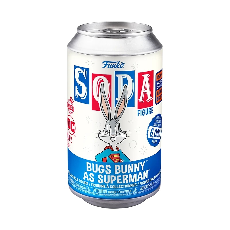 BUGS BUNNY AS SUPERMAN FUNKO SODA VINYL [WONDROUS CON EXCLUSIVE] [MYPOPS EXCLUSIVE]