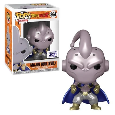 FUNKO POP! ANIMATION: DRAGON BALL Z [DBZ] - MAJIN BUU [EVIL - METALLIC] **2021 FUNIMATION EXCLUSIVE** #864