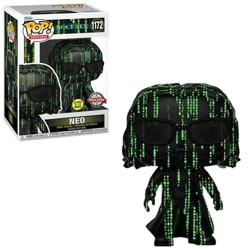 Funko Pop! MATRIX RESURRECTIONS CODED NEO GLOW IN THE DARK #1172