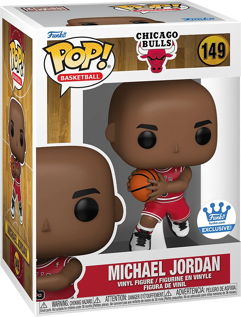 FUNKO POP! BASKETBALL [NBA]: CHICAGO BULLS - MICHAEL JORDAN #45 [RED AWAY JERSEY] **FUNKO SHOP EXCLUSIVE** #149