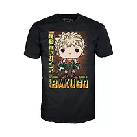 Funko Pop! and Tee: My Hero Academia KATSUKI BAKUGO METALLIC (Small - XXL) GAMESTOP EXCLUSIVE